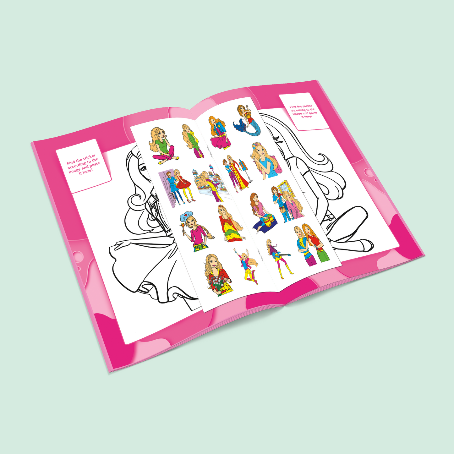 Coloring Stickers Book | Barbie