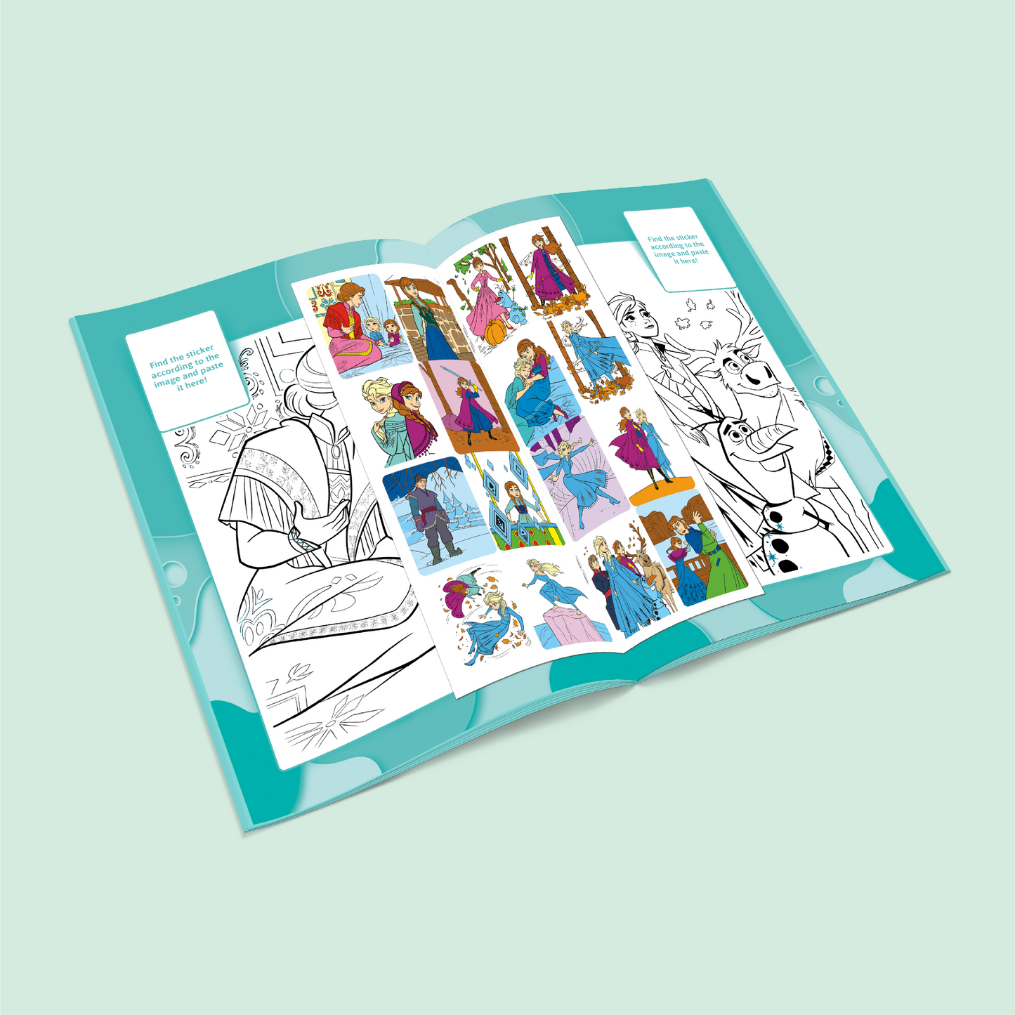 Coloring Stickers Book | Frozen