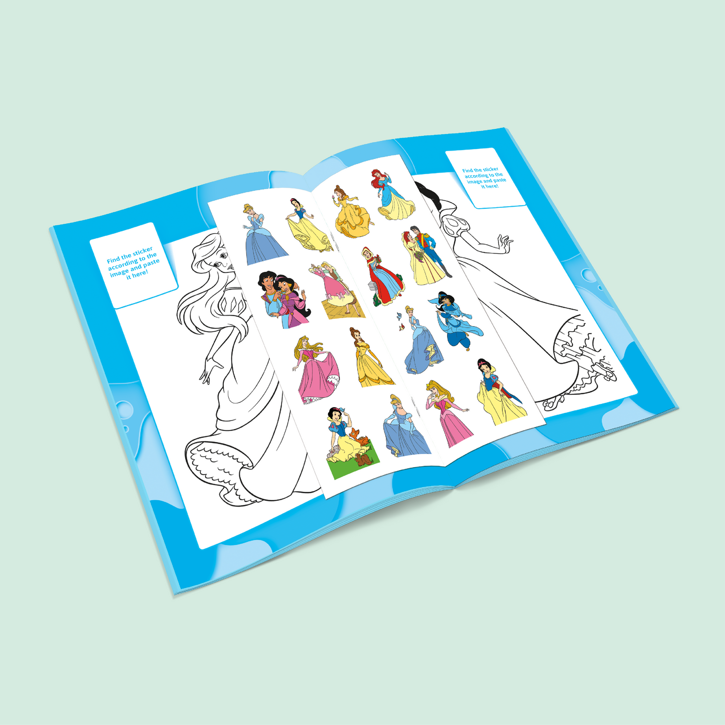 Coloring Stickers Book | Princess