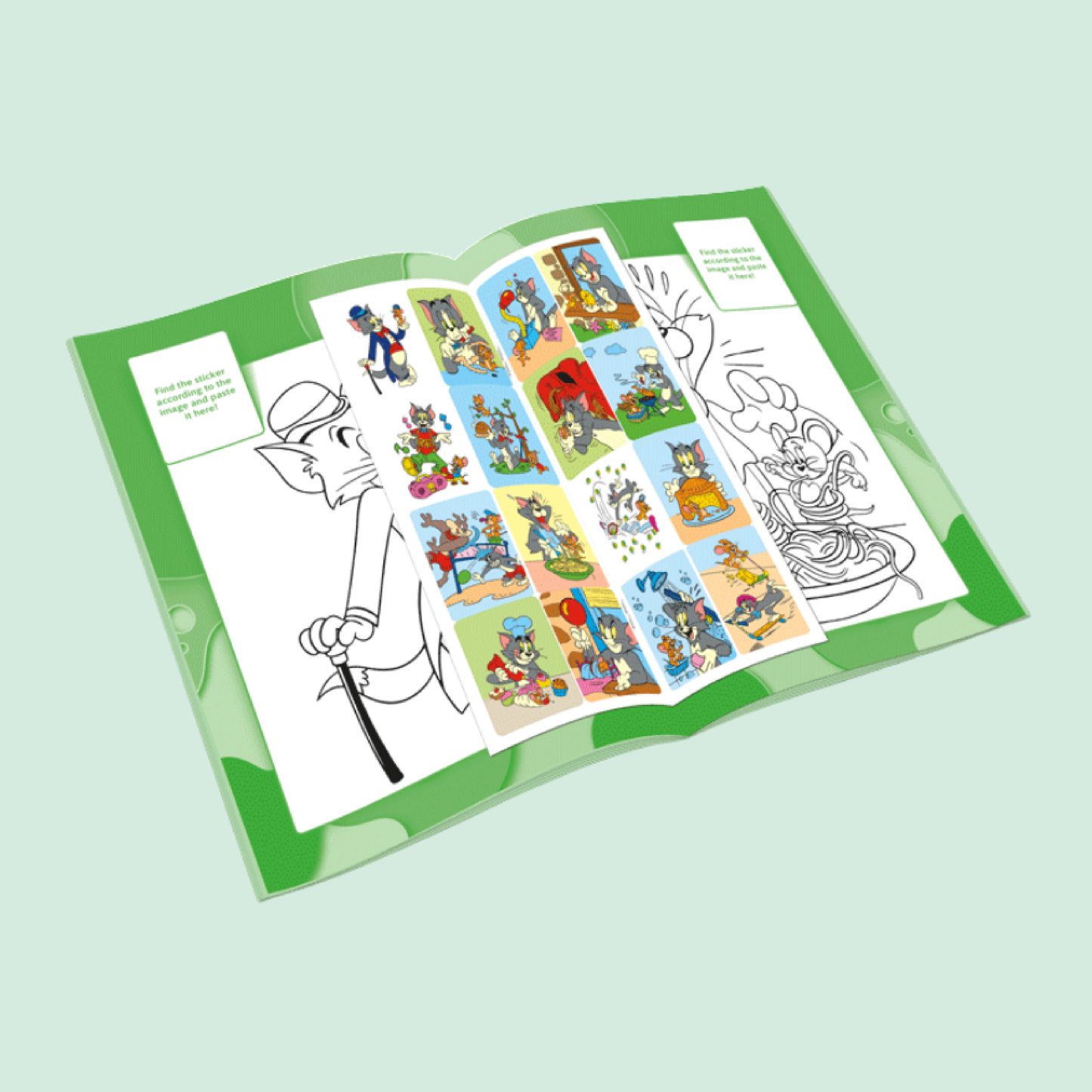 Coloring Stickers Book | Tom and Jerry