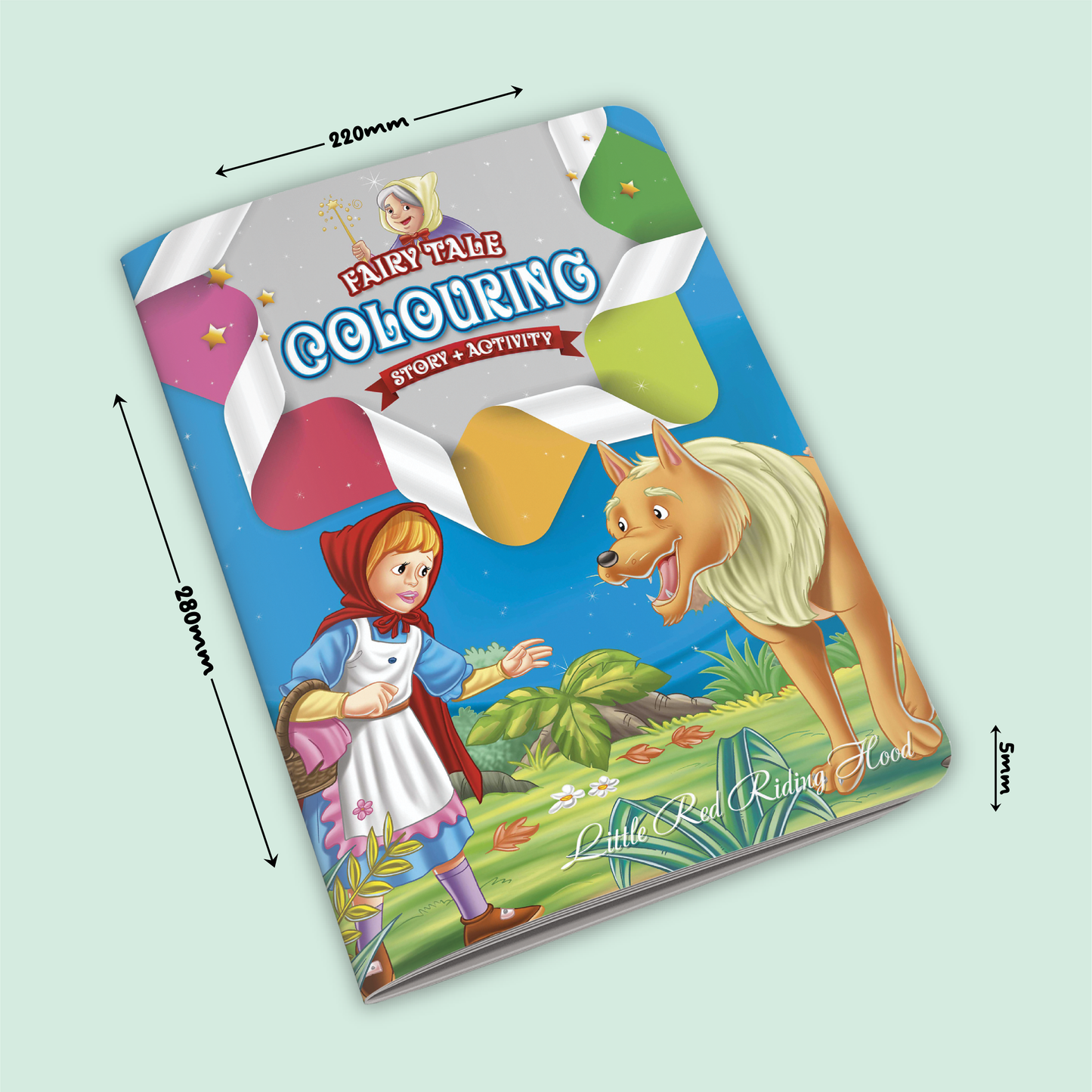 Fairy Tale Story & Activity Coloring Book | Little Red Riding Hood