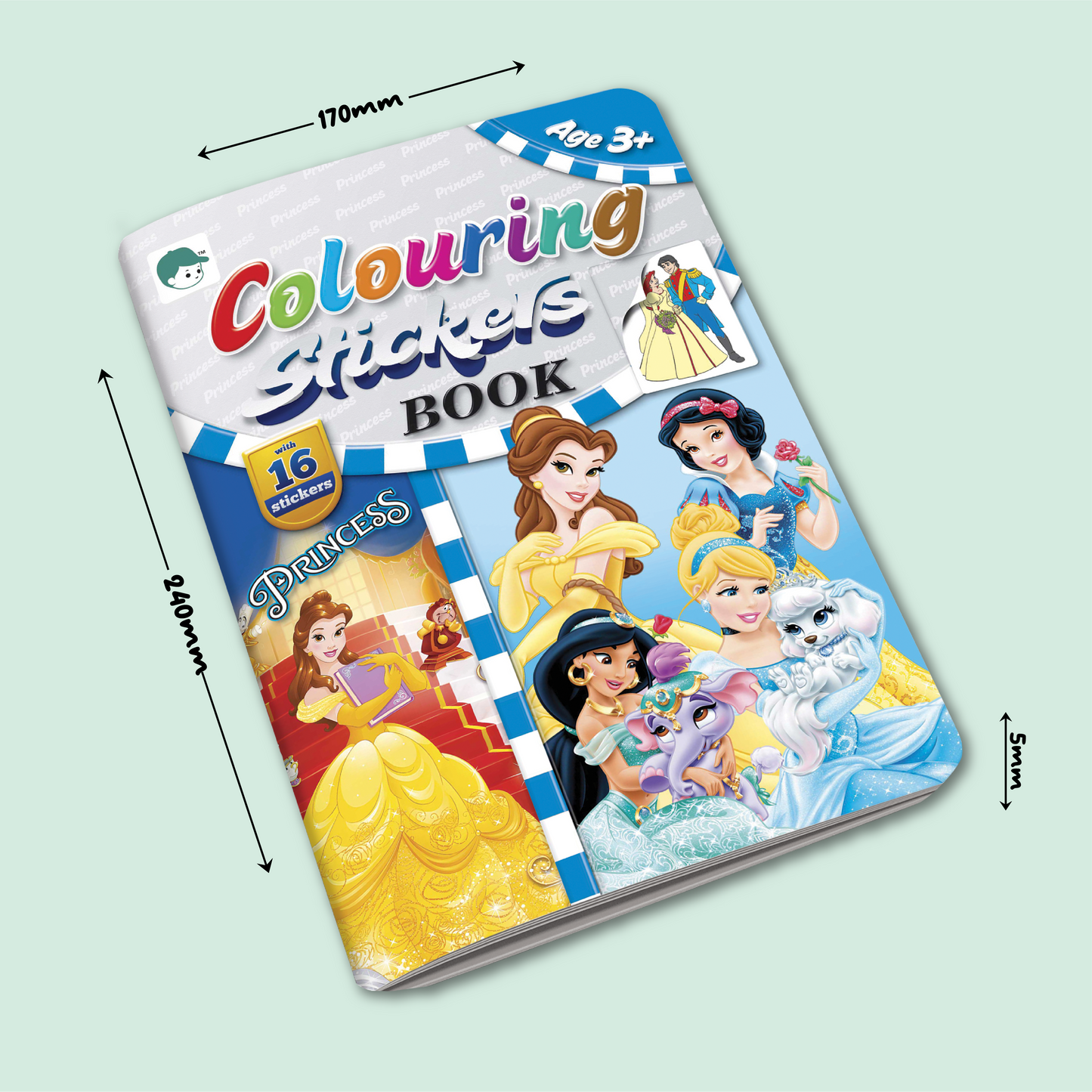 Coloring Stickers Book | Princess