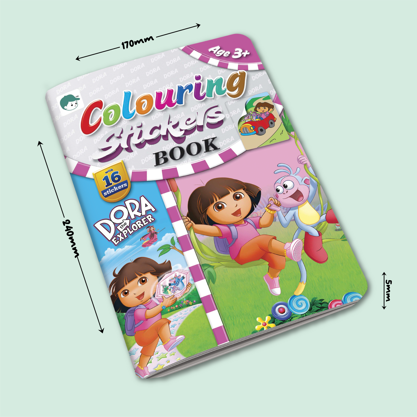 Coloring Stickers Book | Dora