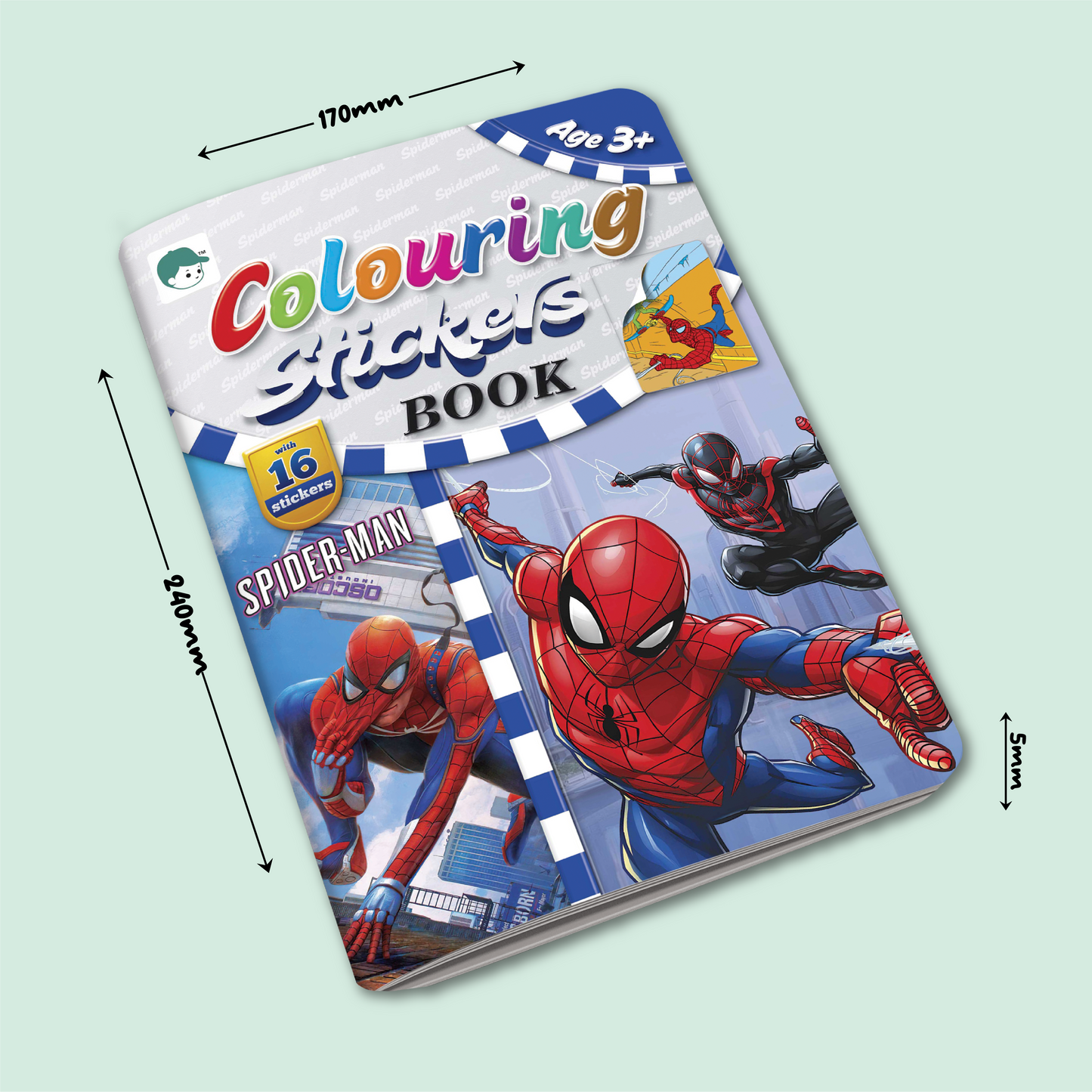 Coloring Stickers Book | Spider Man
