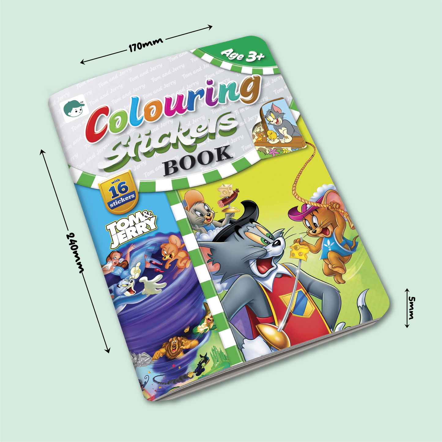 Coloring Stickers Book | Tom and Jerry