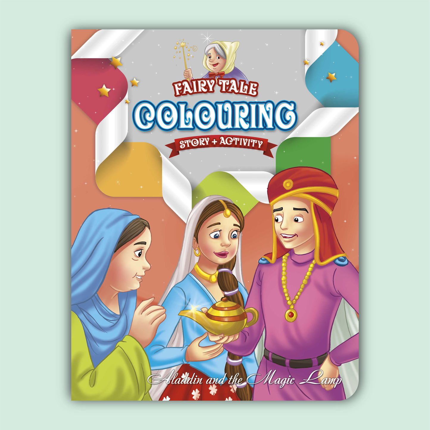 Fairy Tale Story & Activity Coloring Book | Aladdin and the Magic Lamp