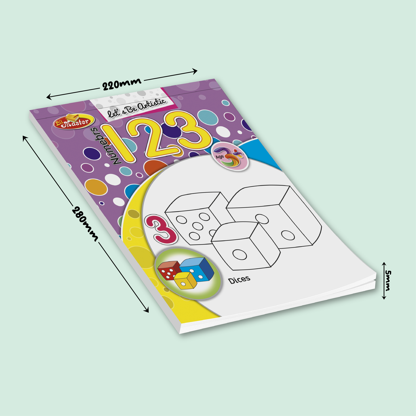 Let’s Be Artistic Coloring Pad | Counting