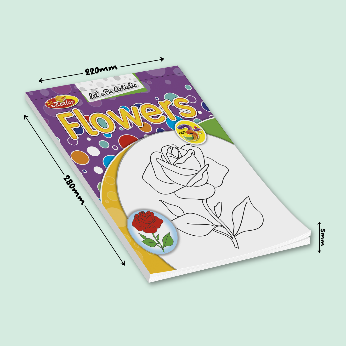 Let’s Be Artistic Coloring Pad | Flowers