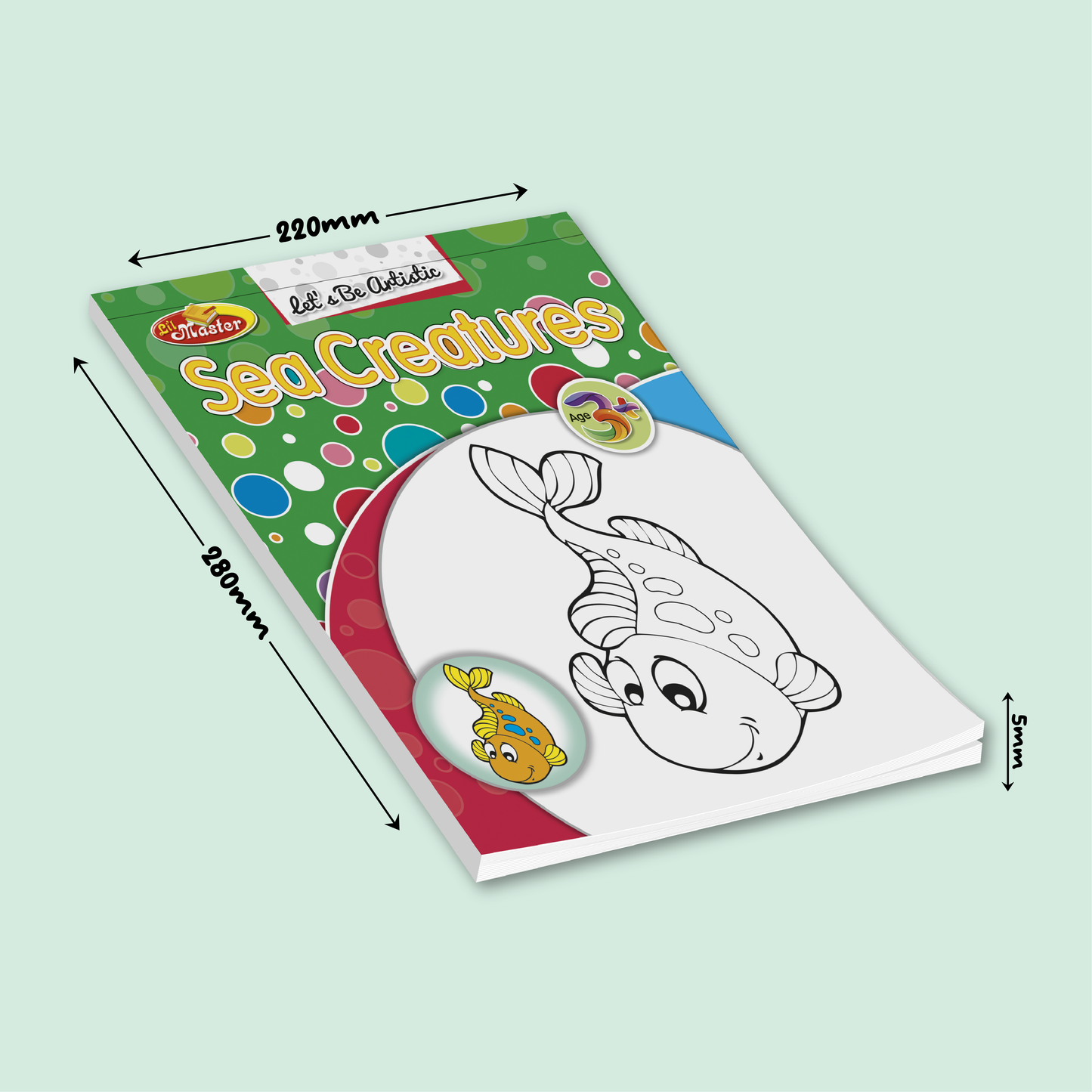 Let’s Be Artistic Coloring Pad | Sea Creatures