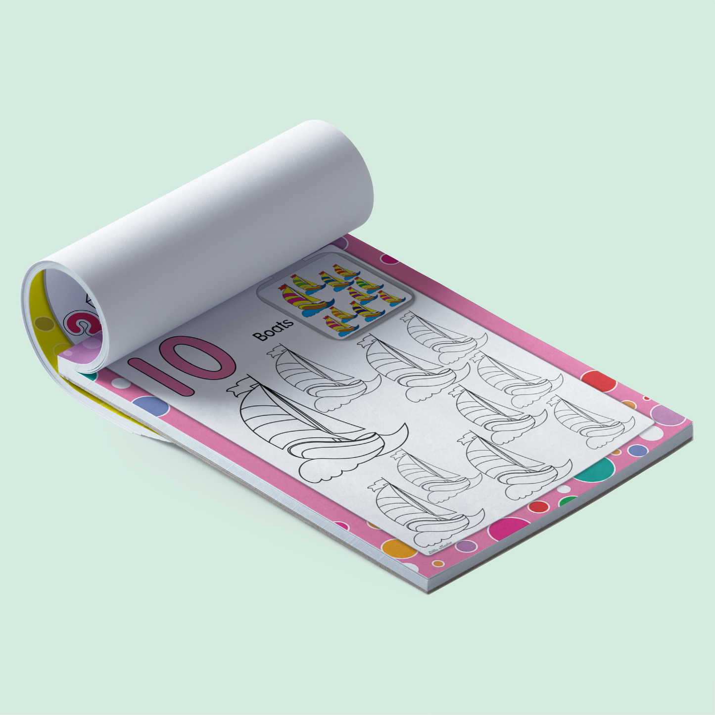 Let’s Be Artistic Coloring Pad | Counting
