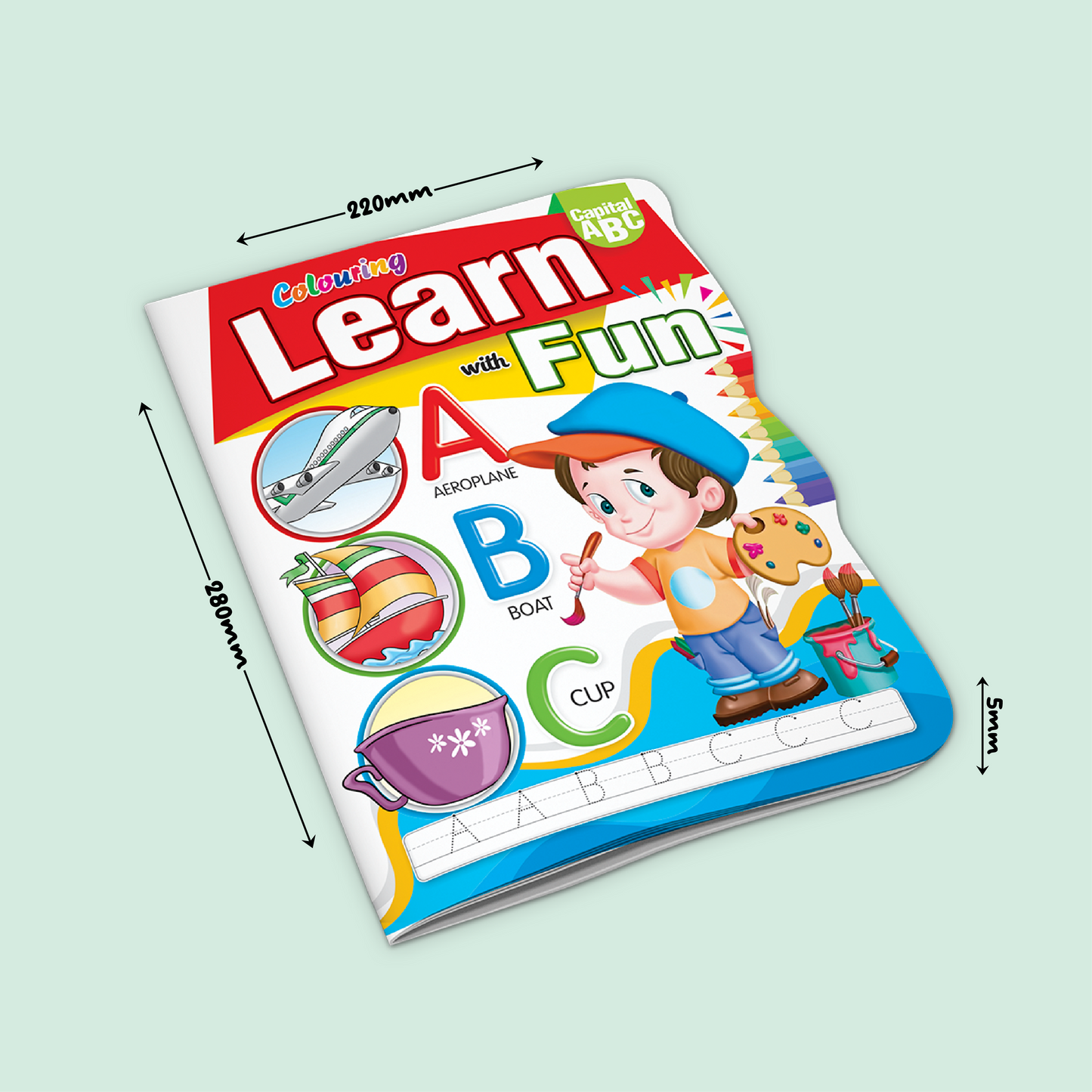 Coloring Learn with Fun | Capital Alphabets