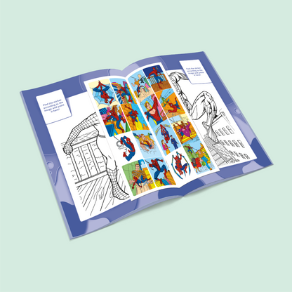 Coloring Stickers Book | Spider Man