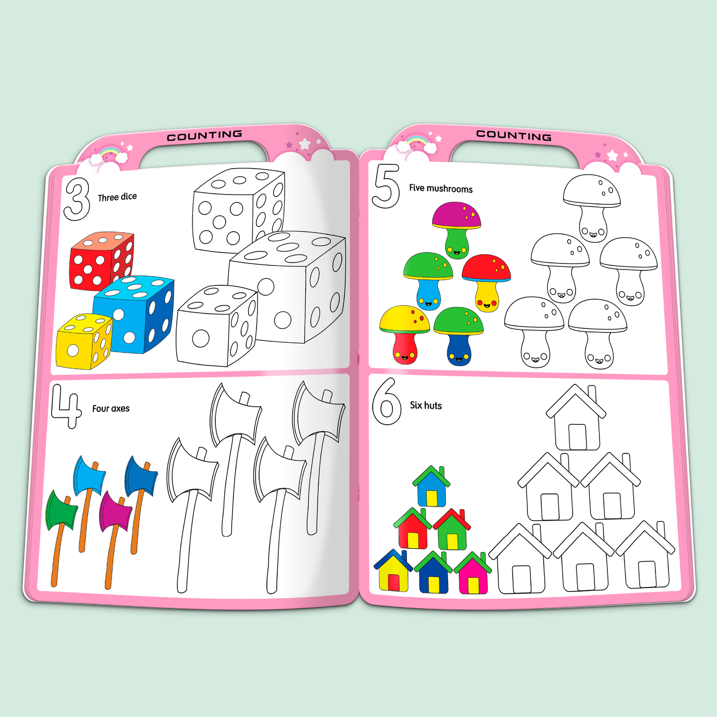 Numbers Coloring Book | 1 to 20 with Activities