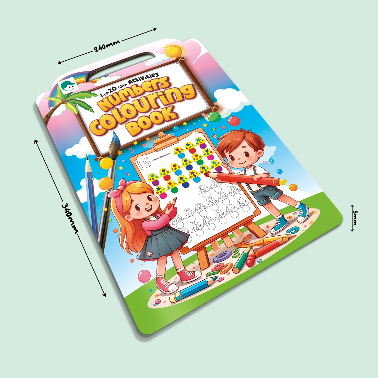 Numbers Coloring Book | 1 to 20 with Activities