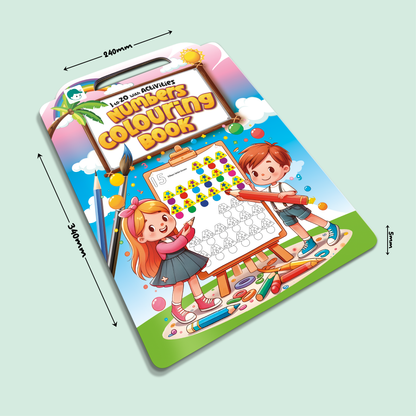 Numbers Coloring Book | 1 to 20 with Activities