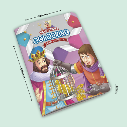 Fairy Tale Story & Activity Coloring Book | The Fire Bird and Princesses Vasillissa