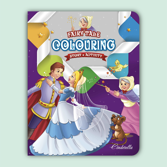 Fairy Tale Story & Activity Coloring Book | Cinderella