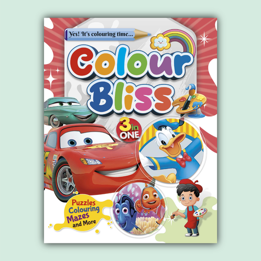 Color Bliss 3 in One | Pixar Cars, Donald Duck and Nemo