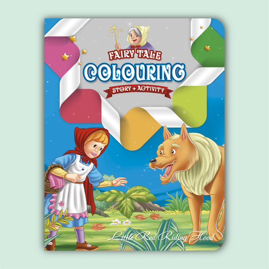 Fairy Tale Story & Activity Coloring Book | Little Red Riding Hood