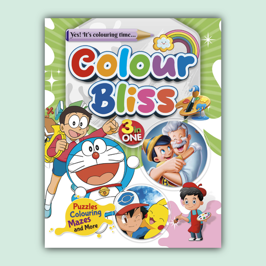 Color Bliss 3 in One | Doraemon, Pinocchio and Pokemon