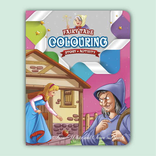 Fairy Tale Story & Activity Coloring Book | Snow White and Seven Dwarfs
