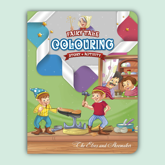 Fairy Tale Story & Activity Coloring Book | The Elves & Shoemaker