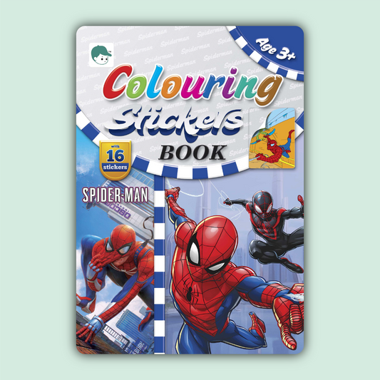Coloring Stickers Book | Spider Man