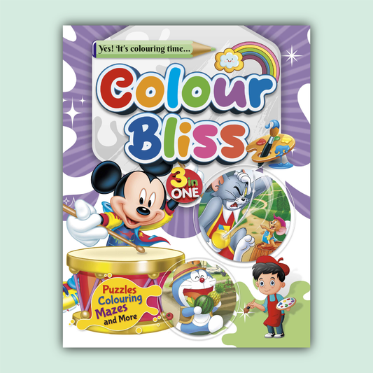 Color Bliss 3 in One | Mickey Mouse, Tom & Jerry and Doraemon