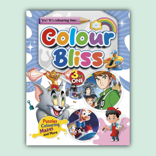 Color Bliss 3 in One | Tom & Jerry, Ben 10 and Pinocchio