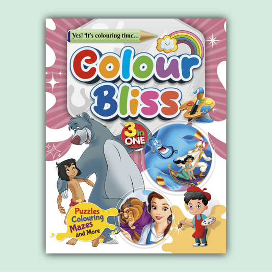 Color Bliss 3 in One | Jungle Book, Aladdin and The Beauty and the Beast