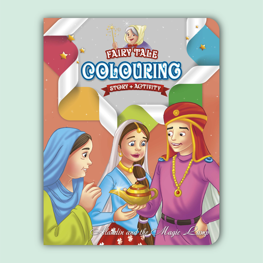 Fairy Tale Story & Activity Coloring Book | Aladdin and the Magic Lamp