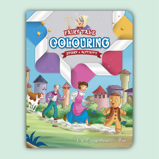 Fairy Tale Story & Activity Coloring Book | The Gingerbread Man