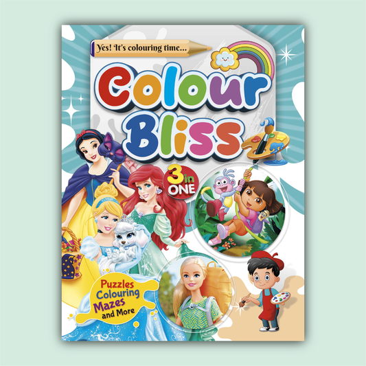 Color Bliss 3 in One | The Princesses, Barbie and Dora