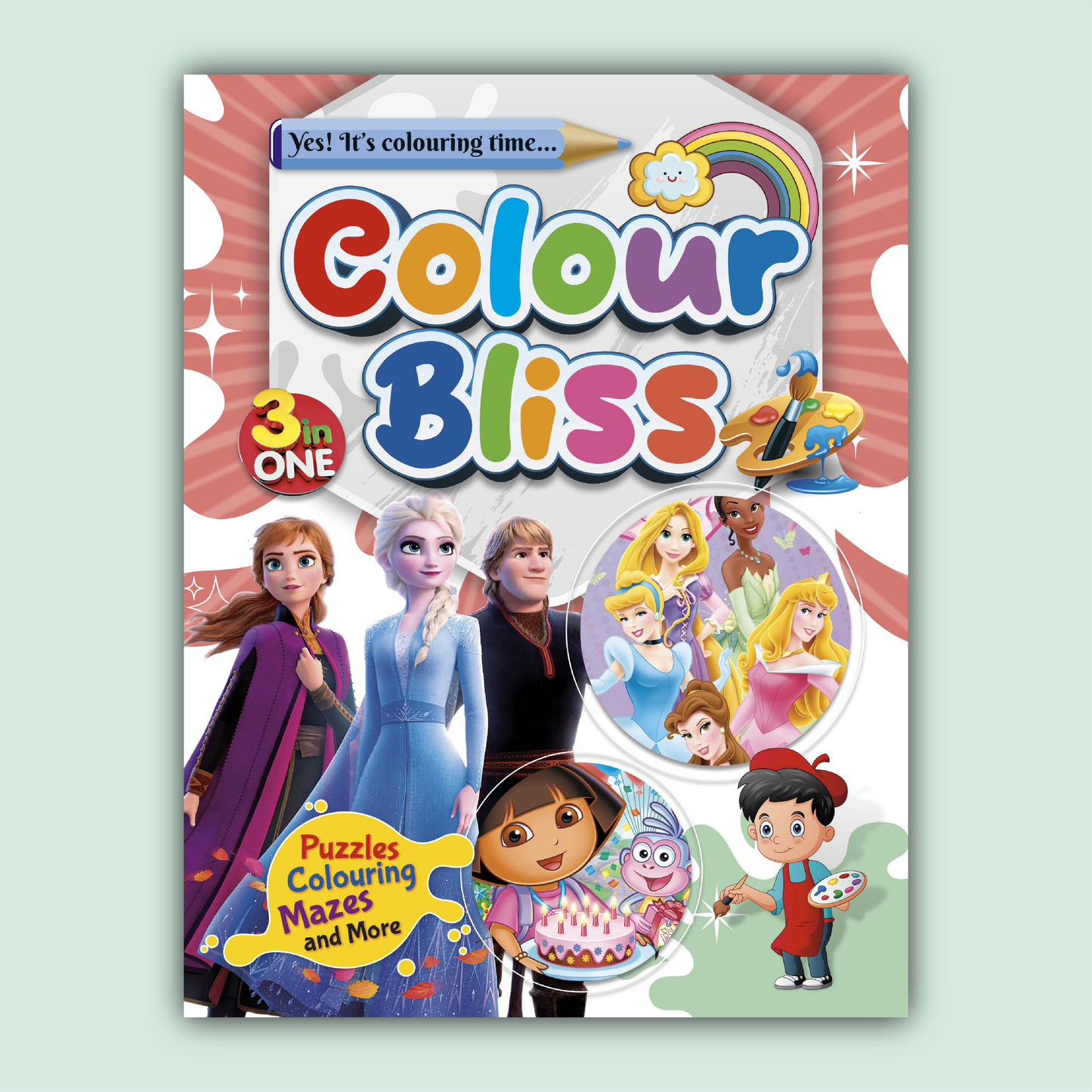 Color Bliss 3 in One | Frozen, The Princesses and Dora