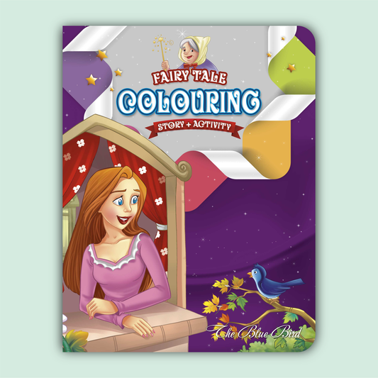 Fairy Tale Story & Activity Coloring Book | The Blue Bird