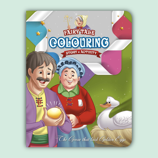 Fairy Tale Story & Activity Coloring Book | The Goose that Laid Golden Eggs