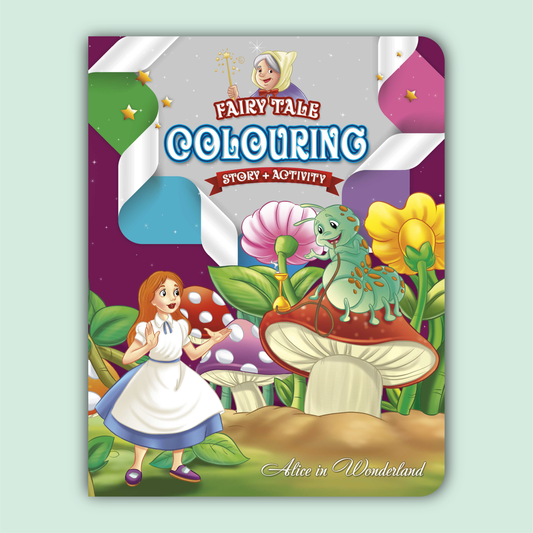 Fairy Tale Story & Activity Coloring Book | Alice in Wonderland