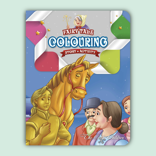 Fairy Tale Story & Activity Coloring Book | The Gold Children