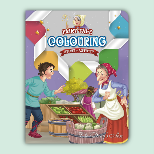 Fairy Tale Story & Activity Coloring Book | The Dwarf's Nose