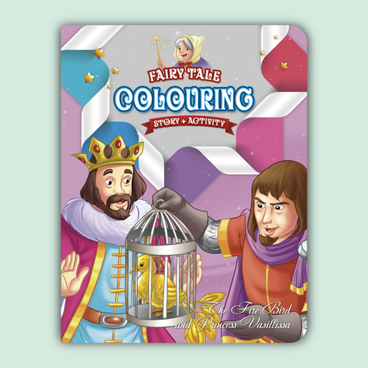 Fairy Tale Story & Activity Coloring Book | The Fire Bird and Princesses Vasillissa