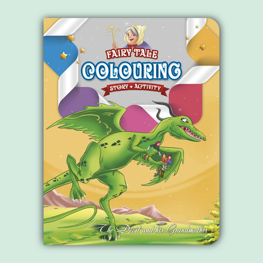 Fairy Tale Story & Activity Coloring Book | The Devil and his Grandmother