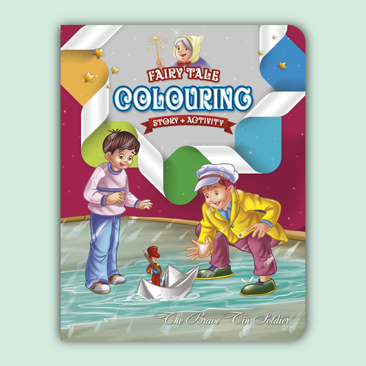 Fairy Tale Story & Activity Coloring Book | The Brave Tin Soldier
