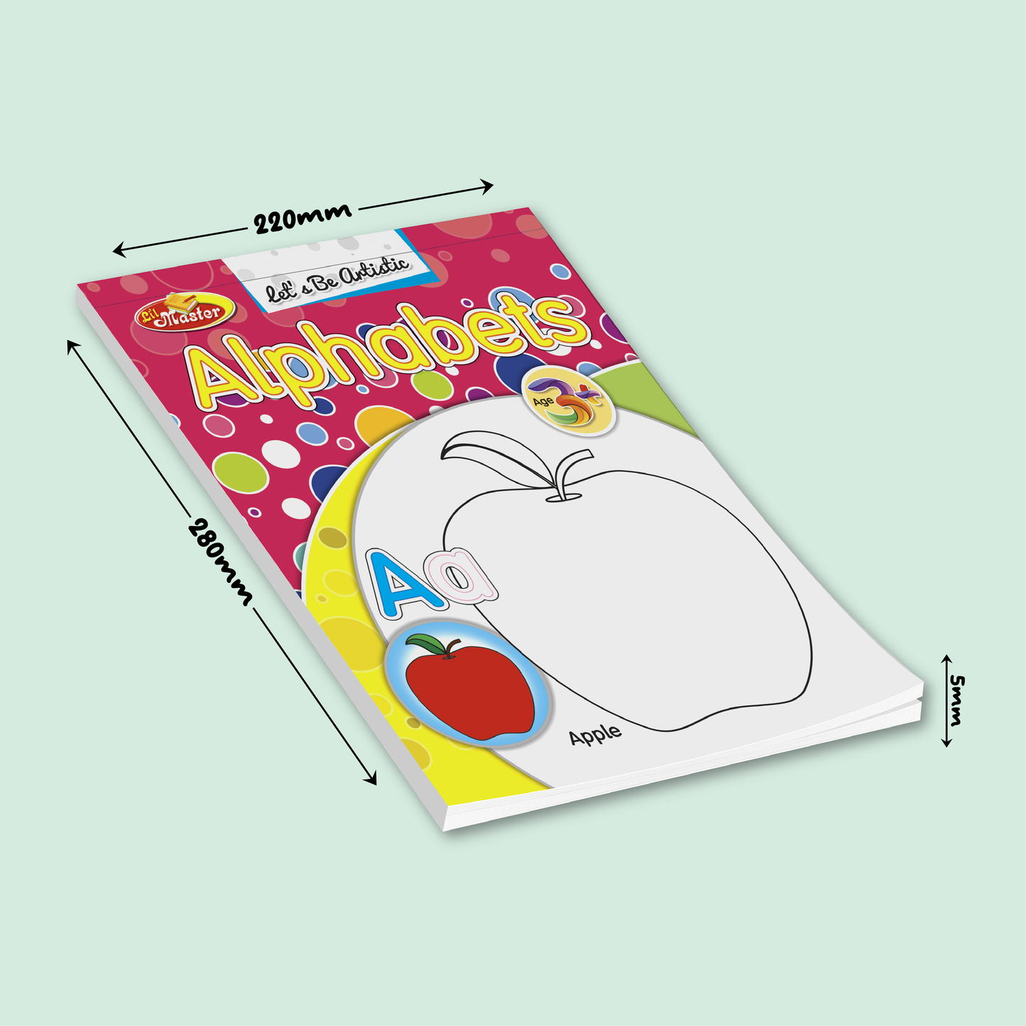 Let’s Be Artistic Coloring Pad | Small Alphabets