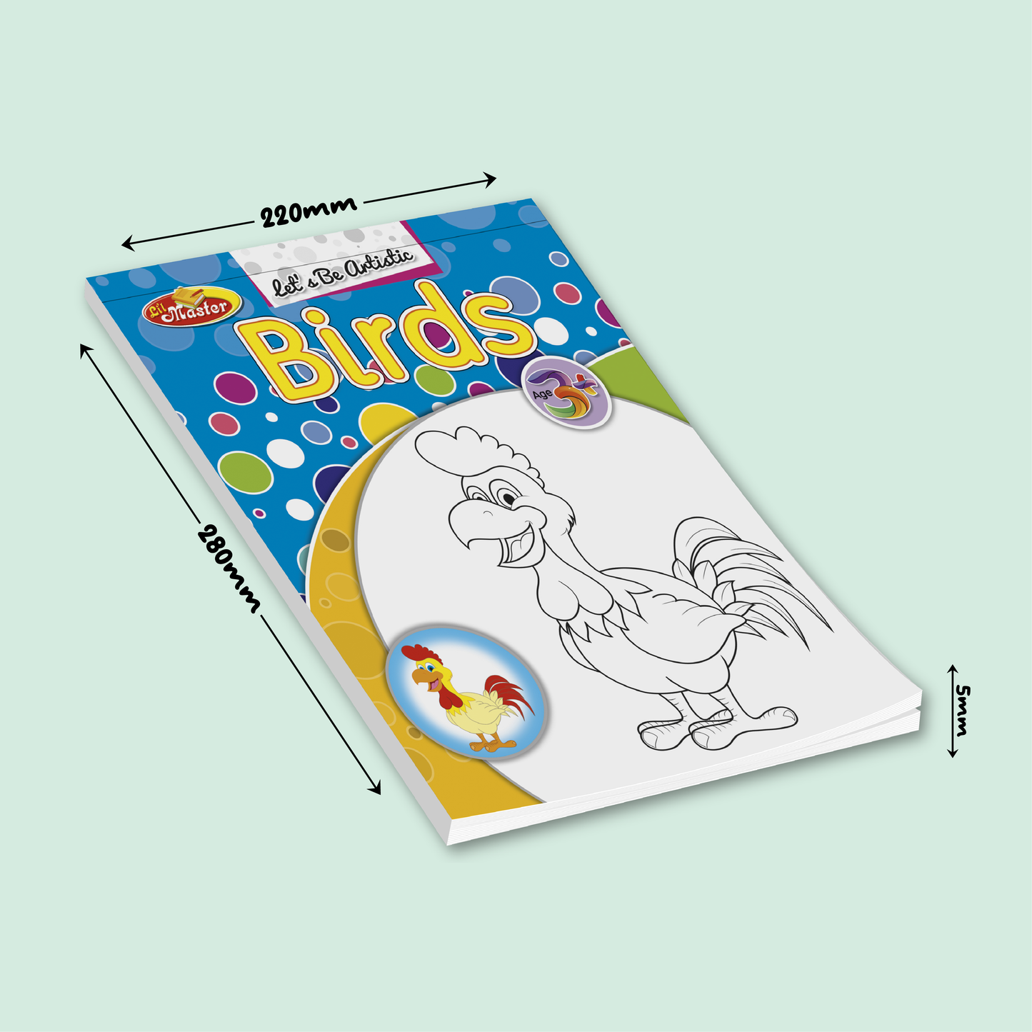 Let’s Be Artistic Coloring Pad | Birds