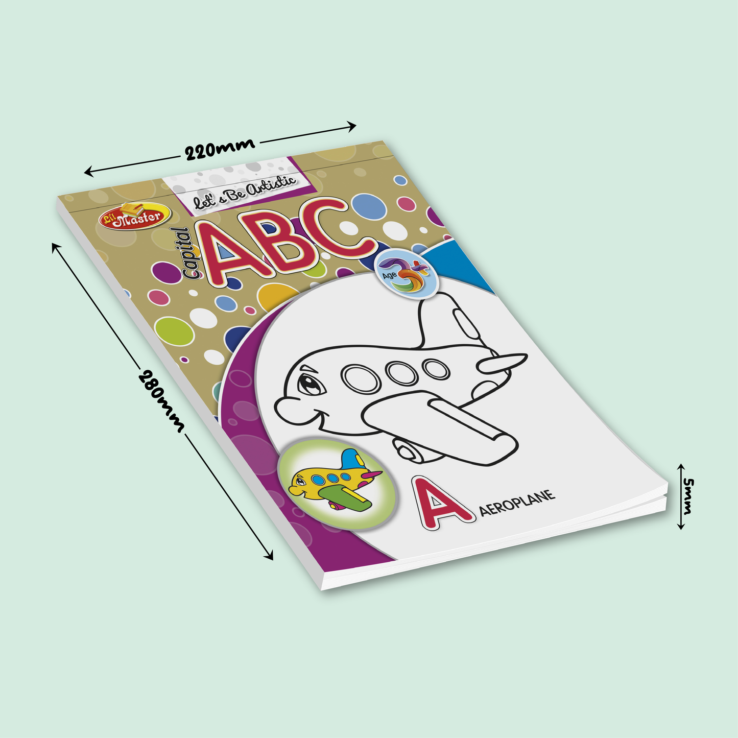 Let’s Be Artistic Coloring Pad | Capital Alphabets